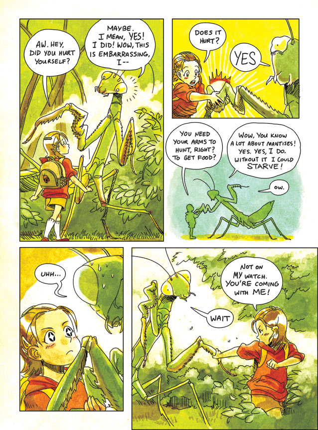 "Amanda and the Mantis" Page 2  (art by Nina Matsumoto)